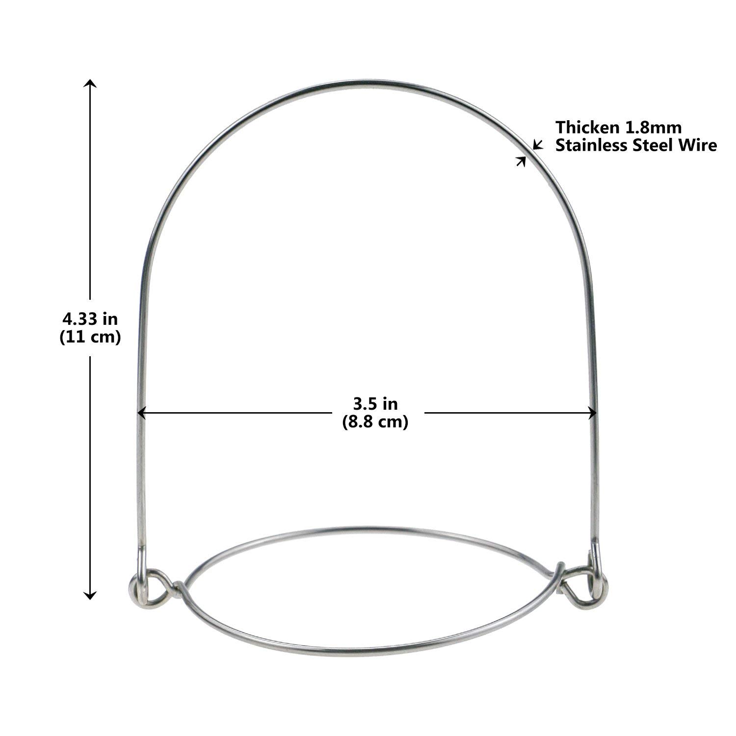 Stainless steel wire handles for Mason jars